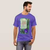 Just For Today Morning Glory Inspirational  T-shirt (Voorkant volledig)
