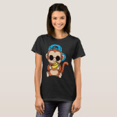 Just Freaking Love Monkeys And Bananas Sunglasses  T-shirt (Voorkant volledig)