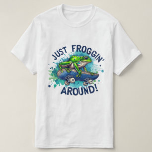 🐸 Just Froggin’ Around – Leuk en speels T-shirt