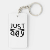 Just Gay  Sleutelhanger (achterkant)