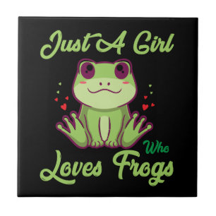 Just-Girl-Who-Loves-Frogs Design Tegeltje
