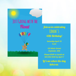 Just going with the Float Invitation Kaart