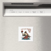 Just Got Dunked Funny Baptism Jesus Christian Bask Magneet (Insitu (Vaatwasser))