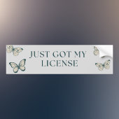 Just Got My License Bumpersticker