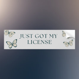 Just Got My License Bumpersticker