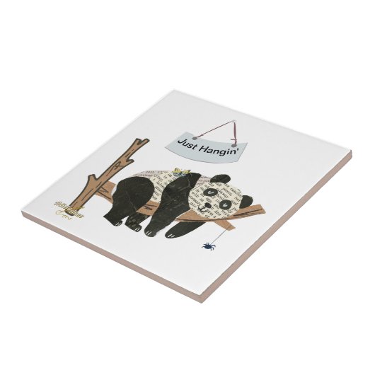 Just Hangin' Ceramic Tegel - Adiela Akoo Tegeltje (Zijkant)