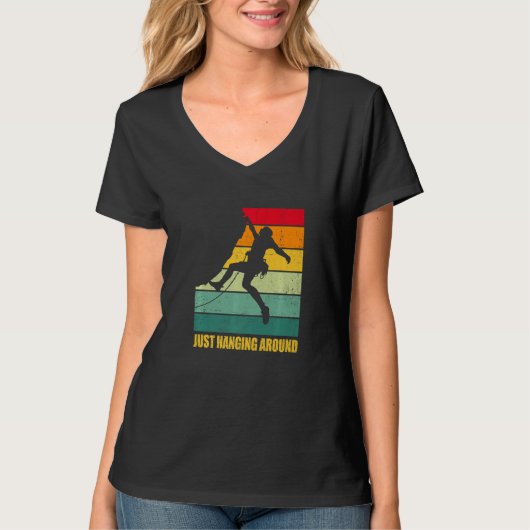 Just Hanging Around Graphic Bouldering Boulder Cli T-shirt (Voorkant)