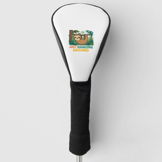 Just Hanging Around (Sleepy Sloth) Essential T-Shi Golfheadcover (Voorkant)