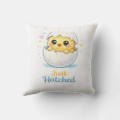 Just Hatched Cute Baby throw pillow Kussen (Achterkant)