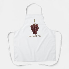 "Just Have Fun" Druiven Schort – Leuk Keukenschort