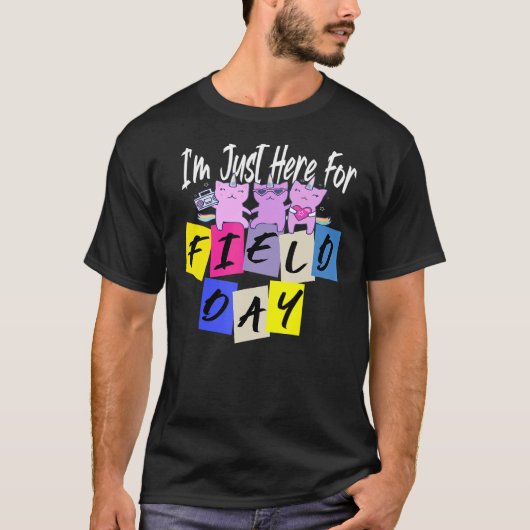 Just Here For Field Day 2022 Unicorn Cute T-shirt (Voorkant)