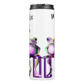 "Just Here for the Beads" Mardi Gras Thermosbeker (Achterkant)