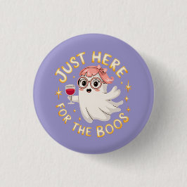 Just Here for the Books beroemd gemaakt door The F Ronde Button 3,2 Cm