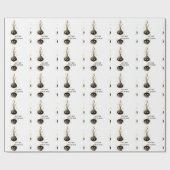 Just Here for the Boos. Haunted Black Onion Cadeaupapier (Vlak)