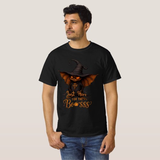 Just Here for the Boo'sss Goblin Design T-shirt (Voorkant volledig)