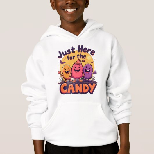 Just Here for the Candy – Funny Halloween Quote De (Voorkant)