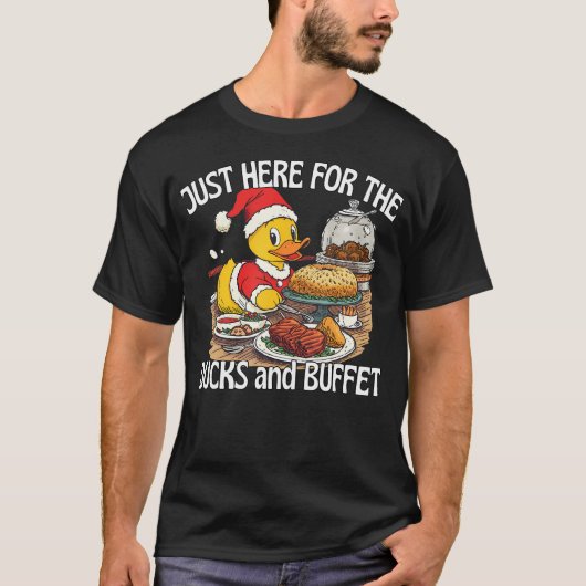 Just Here For The Ducks And Buffet Cruise Ship T-shirt (Voorkant)