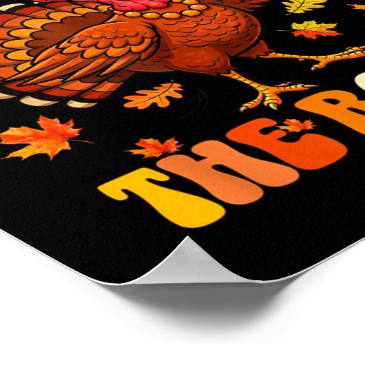 Just Here For The Rolls Thanksgiving Dinner Kids C Poster (Hoek)