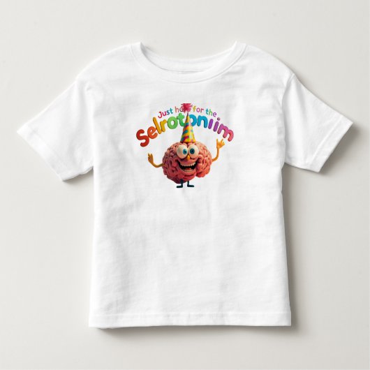 Just Here for the Serotonin Toddler T‑Shirt | Cute Kinder Shirts (Voorkant)