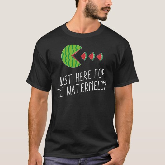 Just Here For The Watermelon Summer Watermelon Ess T-shirt (Voorkant)