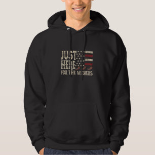 Just Here For The Wieners 4th of July Amerikaanse  Hoodie