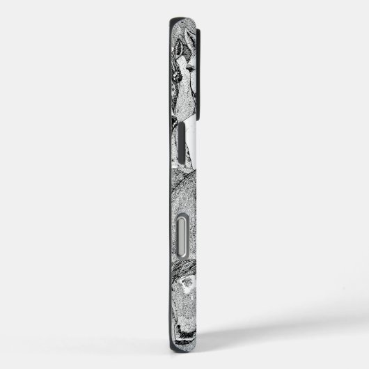 just horses black white Case-Mate iPhone case (Achterkant / Rechts)