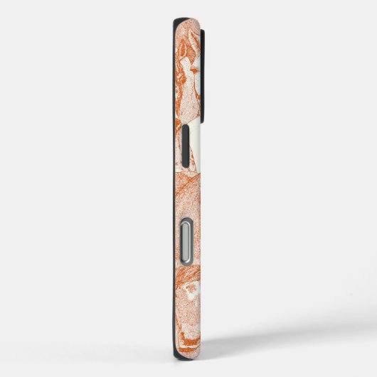 just horses orange half pearl Case-Mate iPhone case (Achterkant / Rechts)