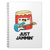 Just Jammin Cute Rocker Jam Pun Notitieboek (Voorkant)