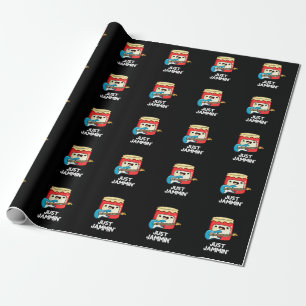 Just Jammin Funny Rocker Jam Pun Dark BG Cadeaupapier