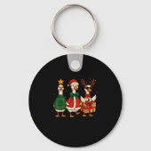 Just Jolly Goose Christmas Santa Reindeer Xmas Tre Sleutelhanger (Voorkant)