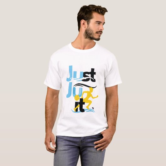 "Just Ju It" Saint Lucia koestert zich in Olympisc T-shirt (Voorkant volledig)