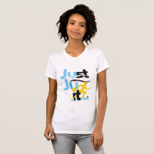 "Just Ju It" stijlvol slim fit dames t-shirt