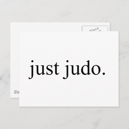 Just Judo Briefkaart (Voorkant / Achterkant)
