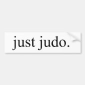 Just Judo Bumpersticker (Voorkant)