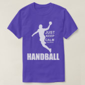 Just keep calm and play Handball T-shirt (Design voorkant)