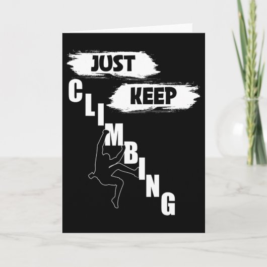 Just Keep Climbing Shirt, klimmen S,just Keep Clim Kaart (Voorkant)