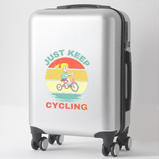 JUST KEEP CYCLING STICKER (Koffer)