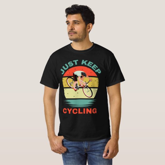 JUST KEEP CYCLING T-SHIRT (Voorkant volledig)