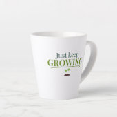 Just Keep Growing Plant Lover– Gardening & Nature  Latte Mok (Rechterhoek)