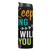 Just Keep Praying God Will Guide You Thermosbeker (Geroteerd rechts)