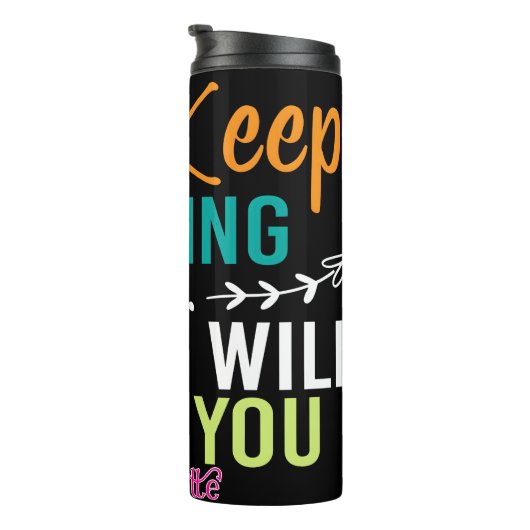 Just Keep Praying God Will Guide You Thermosbeker (Geroteerd rechts)