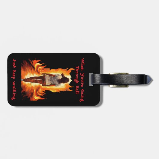 Just Keep Walking  Bagagelabel (Achterkant horizontaal)