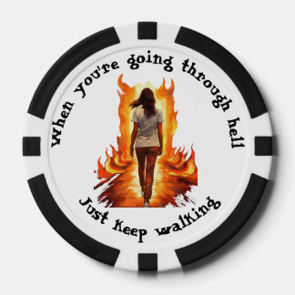 Just Keep Walking Poker Chips