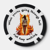 Just Keep Walking Poker Chips (Achterkant)