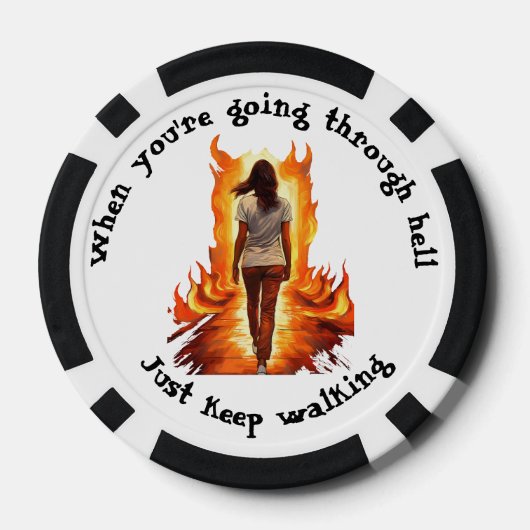 Just Keep Walking Poker Chips (Achterkant)