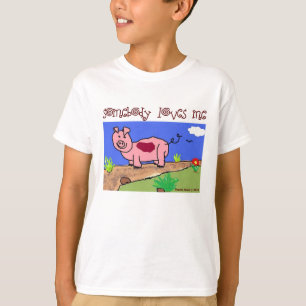 Just Kinder at Heart - Pig (2b) - Iemand houdt van T-shirt