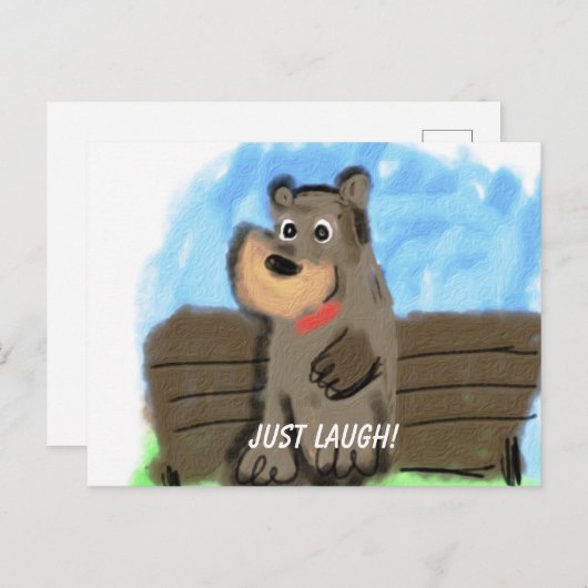 Just Laugh Briefkaart (Voorkant / Achterkant)