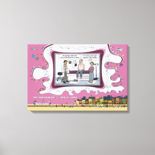 Just Leave Your Underwear | Get Well 24x16 Canvas Afdruk (Voorkant)