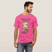Just Let Me Finish This Row Sloth Knit T-shirt (Voorkant volledig)