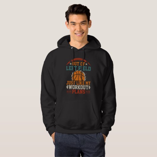 Just Like My Workout Plans funny Sports Hoodie (Voorkant volledig)